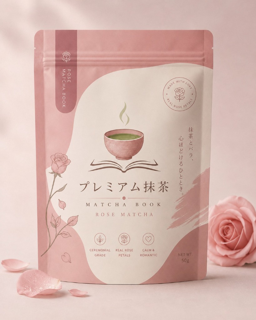 Rose Matcha Packaging